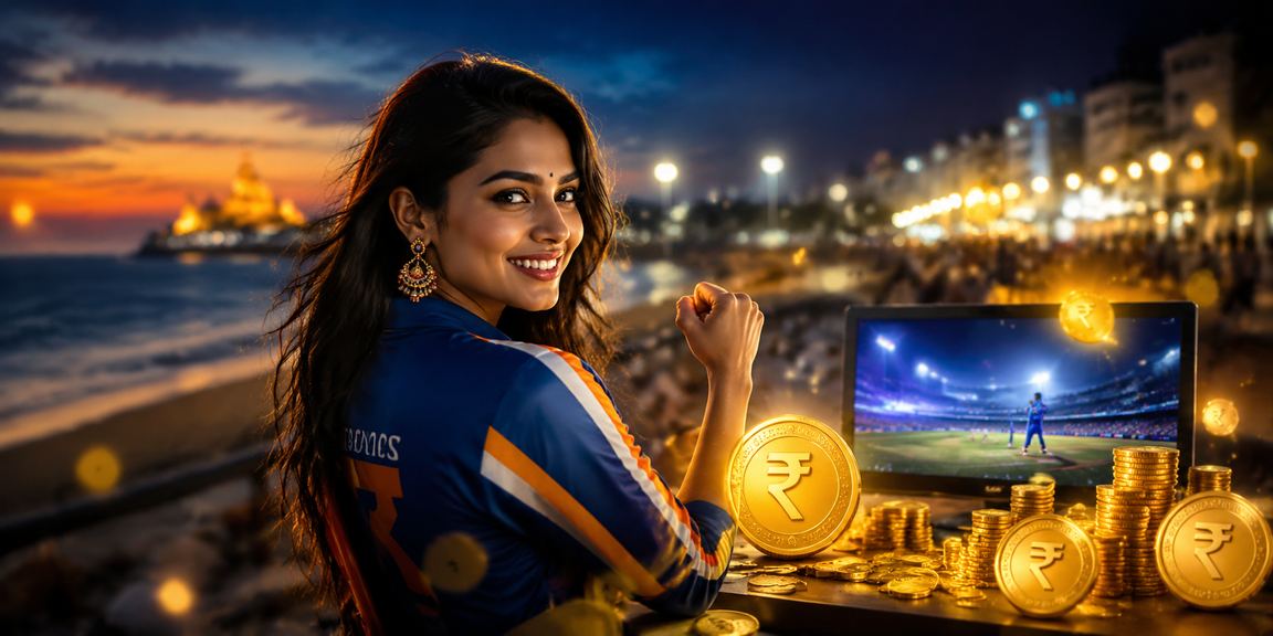 Cricket betting at Chennai Marina Beach with rupee notes
