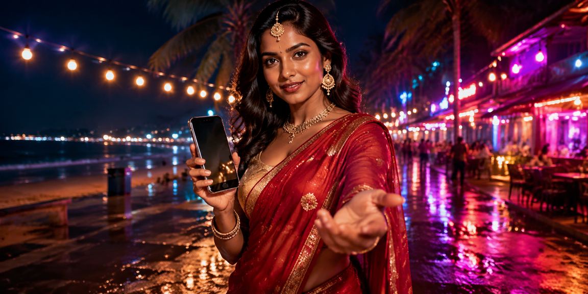 Mobile casino and betting app screens in Indian traditional surroundings